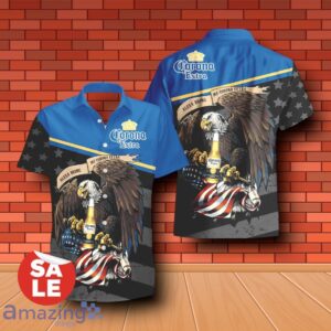 Corona Extra Beer Eagle American Flag Hawaiian Shirt & Shorts For Men Gift Ideas image Corona Extra Beer Eagle American Flag Hawaiian Shirt & Shorts For Men Gift Ideas - Corona Extra Beer Eagle American Flag Hawaiian Shirt & Shorts For Men Gift Ideas 2