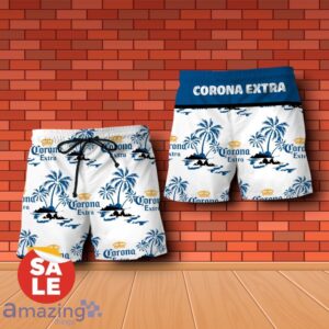 Corona Extra Beer Summer Beach Hawaiian Shirt & Shorts For Men Gift Ideas - Corona Extra Beer Summer Beach Hawaiian Shirt & Shorts For Men Gift Ideas 2