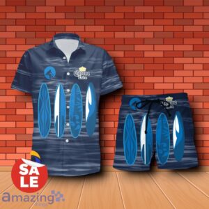 Corona Extra Beer Surfboard Hawaiian Shirt & Shorts For Men Gift Ideas - Corona Extra Beer Surfboard Hawaiian Shirt & Shorts For Men Gift Ideas 1