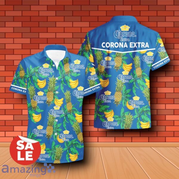 Corona Extra Beer Tropical Flower Aloha Hawaiian Shirt & Shorts For Men Gift Ideas - Corona Extra Beer Tropical Flower Aloha Hawaiian Shirt & Shorts For Men Gift Ideas 2