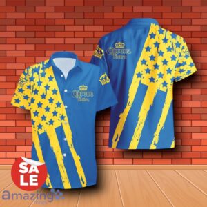 Corona Extra Beer USA Flag Hawaiian Shirt & Shorts For Men Gift Ideas - Corona Extra Beer USA Flag Hawaiian Shirt & Shorts For Men Gift Ideas 2