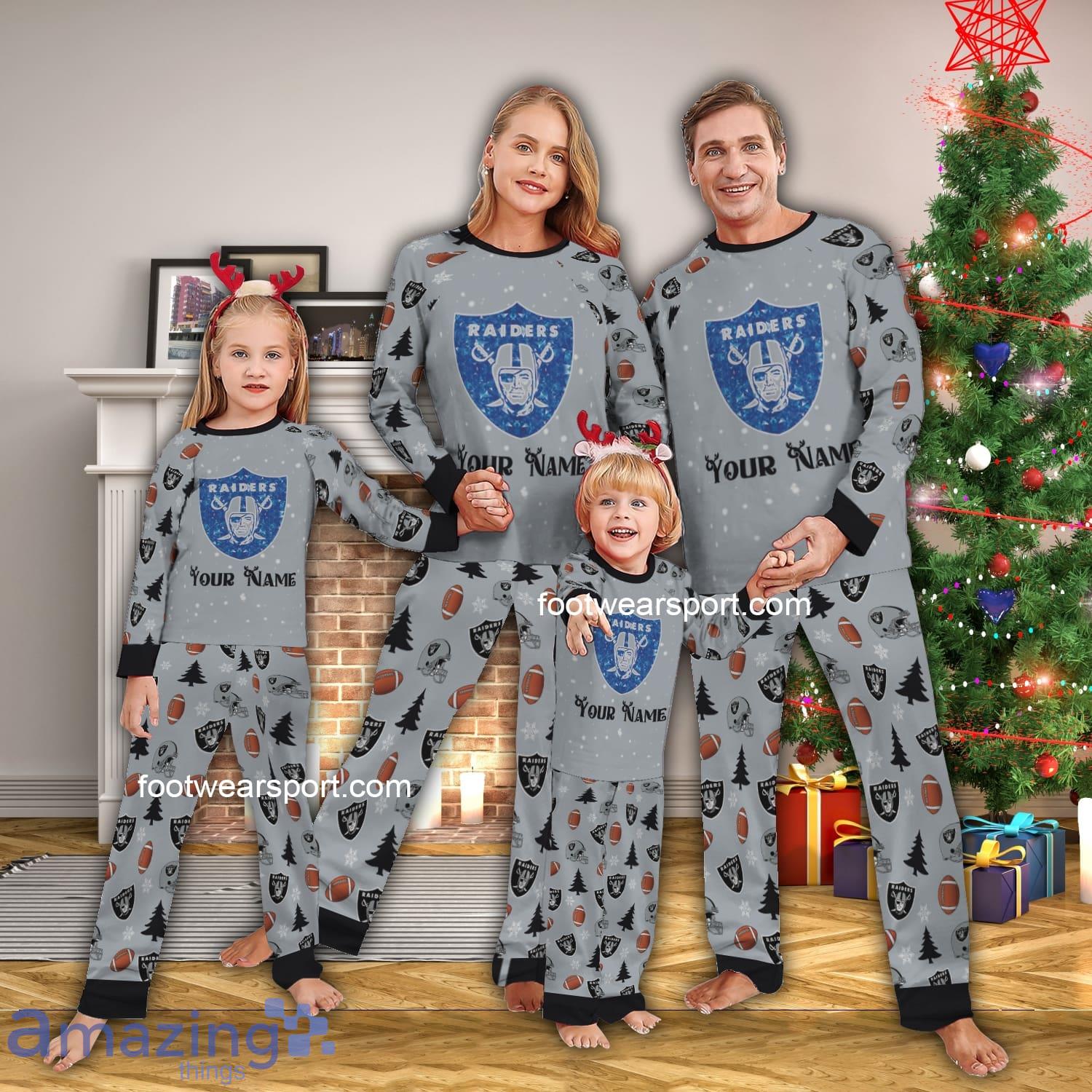 Cozy Diamond Logo Las Vegas Raider Christmas Family Pajamas Set For Men Women Kids image Cozy Diamond Logo Las Vegas Raider Christmas Family Pajamas Set For Men Women Kids - Cozy Diamond Logo Las Vegas Raider Christmas Family Pajamas Set For Men Women Kids