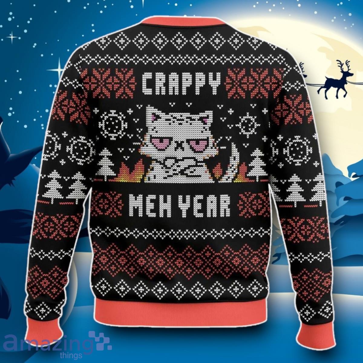 CRAPPY MEH YEAR Ugly 3D Sweater Impressive Gift image CRAPPY MEH YEAR Ugly 3D Sweater Impressive Gift Product Photo 2