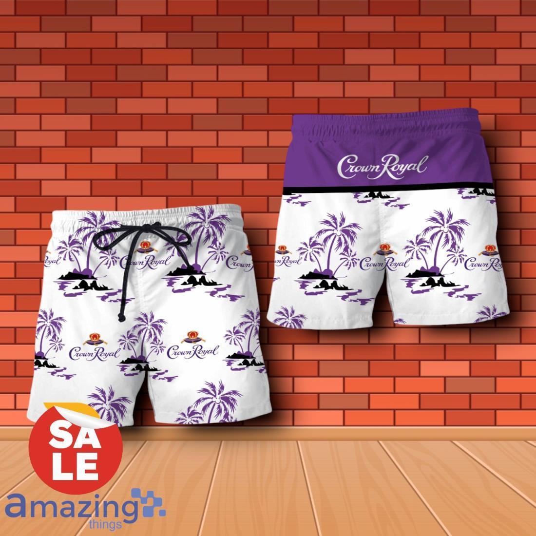 Crown Royal Summer Beach Hawaiian Shirt & Shorts For Men Gift Ideas image Crown Royal Summer Beach Hawaiian Shirt & Shorts For Men Gift Ideas Product Photo 1