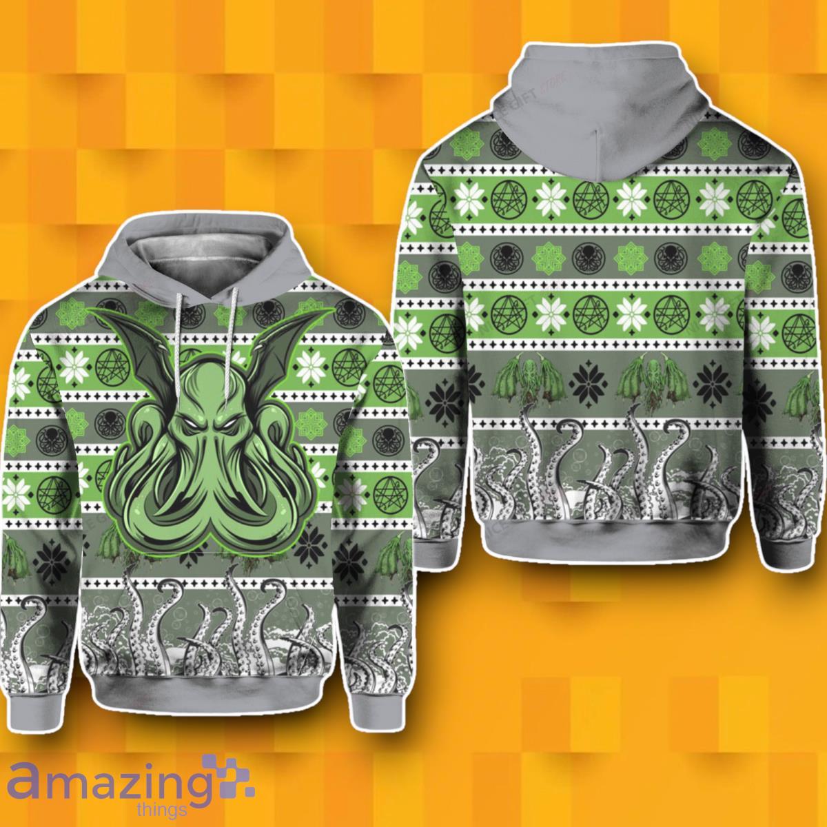 Cthulhu 3D Hoodie Best Gift For Men Women image Cthulhu 3D Hoodie Best Gift For Men Women Product Photo 1
