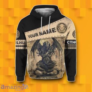 Cthulhu Custom Name 3D Hoodie Best Gift Product Photo 2