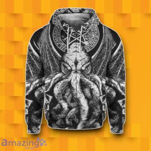 Cthulhu Zip Hoodie 3D Best Gift image Cthulhu Zip Hoodie 3D Best Gift Product Photo 2