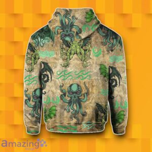 Cthulhu Zip Hoodie 3D Special Gift image Cthulhu Zip Hoodie 3D Special Gift Product Photo 3