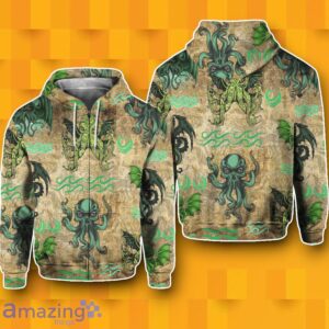Cthulhu Zip Hoodie 3D Special Gift Product Photo 1