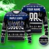 Custom Maple Leafs Walking Abbey Road Ugly Christmas Sweater Impressive Gift Ice Hockey