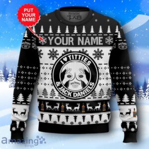 Custom Name Jack Daniel’s Titties Funny Ugly Christmas Sweater New Design Product Photo 1