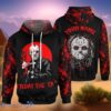 Custom Name Jason Voorhees Horror 3D Hoodie Impressive Gift