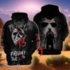 Custom Name Jason Voorhees Scary 3D Hoodie Impressive Gift