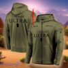 Custom Name Military Green Michelob ULTRA Hoodie & Zip 3D Hoodie Impressive Gift