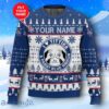 Custom Name Pabst Blue Ribbon Titties Funny Ugly Christmas Sweater New Design