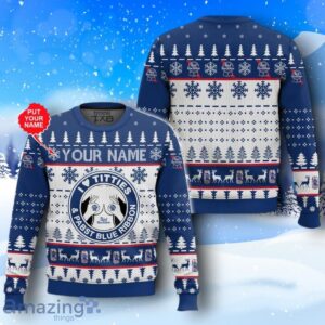 Custom Name Pabst Blue Ribbon Titties Funny Ugly Christmas Sweater New Design Product Photo 3