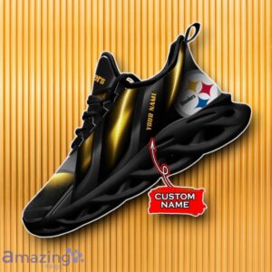 Custom Name Pittsburgh Steelers Max Soul Shoes Unique Gift Product Photo 2