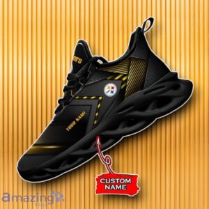 Custom Name Pittsburgh Steelers Max Soul Shoes Unique Gift For Men And Women Product Photo 2