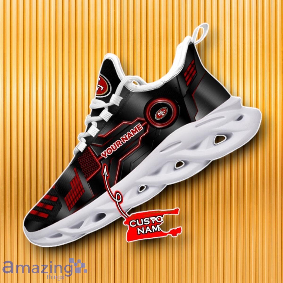 Custom Name San Francisco 49ers Max Soul Shoes Impressive Gift For Men And Women image Custom Name San Francisco 49ers Max Soul Shoes Impressive Gift For Men And Women Product Photo 1