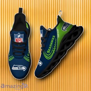 Custom Name Seattle Seahawks Max Soul Shoes For Product Photo 2