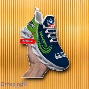 Custom Name Seattle Seahawks Max Soul Shoes For Product Photo 1