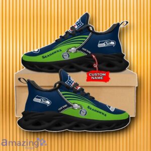 Custom Name Seattle Seahawks Max Soul Shoes Impressive Gift For Men And Women image Custom Name Seattle Seahawks Max Soul Shoes Impressive Gift For Men And Women Product Photo 2