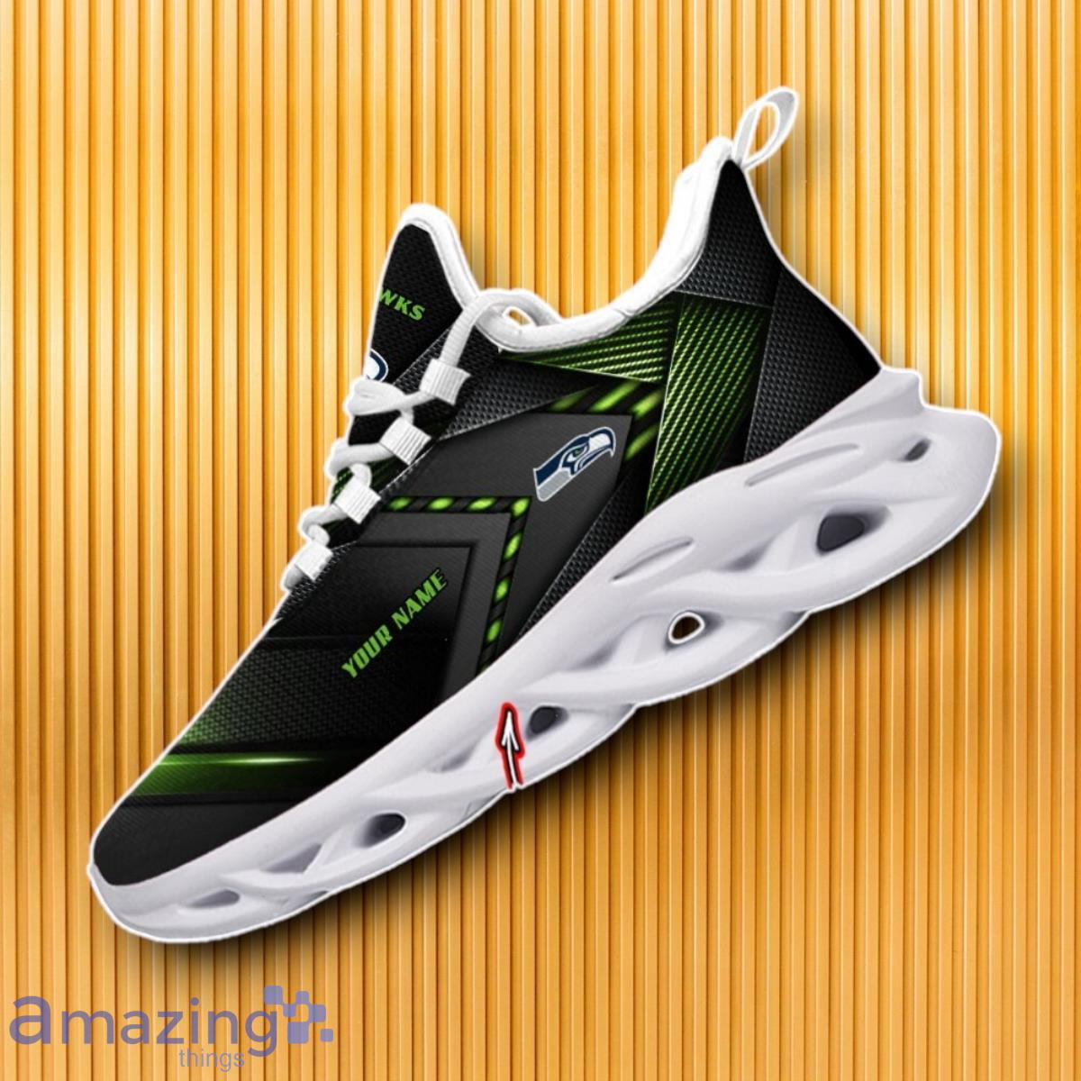 Custom Name Seattle Seahawks Max Soul Shoes Style Gift For Men And Women image Custom Name Seattle Seahawks Max Soul Shoes Style Gift For Men And Women Product Photo 1