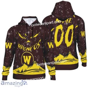 Custom Number And Name Western Michigan Broncos Grinch Face 3D Hoodie, 3D Tshirt, Sweater AOP For Men, Women - NCAA Western Michigan Broncos Grinch Face 3D Hoodie, 3D Tshirt, Sweater AOP Custom Number And Name Photo 1