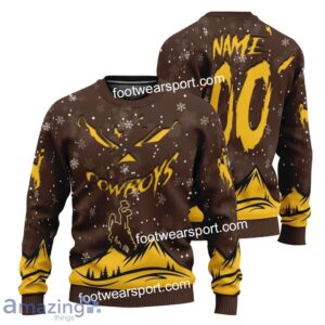 Custom Number And Name Wyoming Cowboys Grinch Face 3D Hoodie, 3D Tshirt, Sweater AOP For Fans - NCAA Wyoming Cowboys Grinch Face 3D Hoodie, 3D Tshirt, Sweater AOP Custom Number And Name Photo 3
