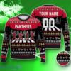 Custom Panthers Walking Abbey Road Ugly Christmas Sweater Impressive Gift Ice Hockey