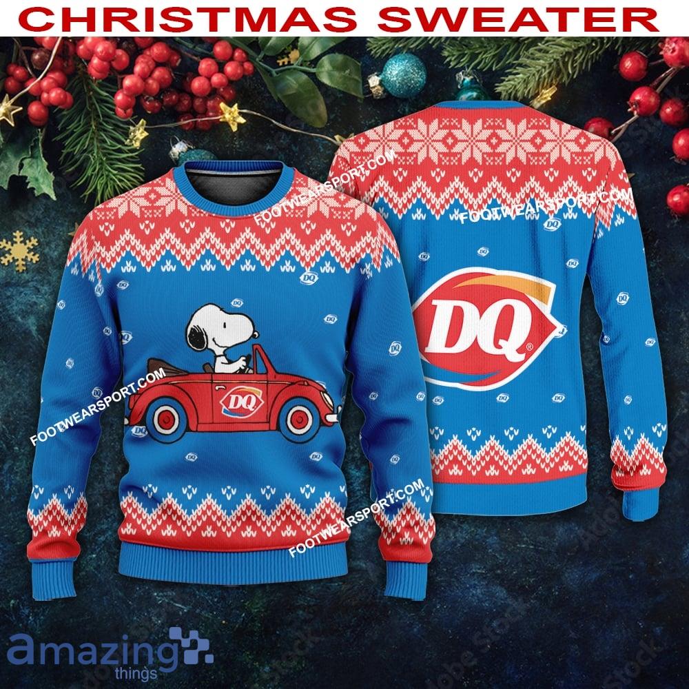 Dairy Queen Snoopy Driving A Car Xmas Sweater Gift For Adult image Dairy Queen Snoopy Driving A Car Xmas Sweater Gift For Adult - Dairy Queen Snoopy Driving A Car Xmas Sweater Gift For Adult