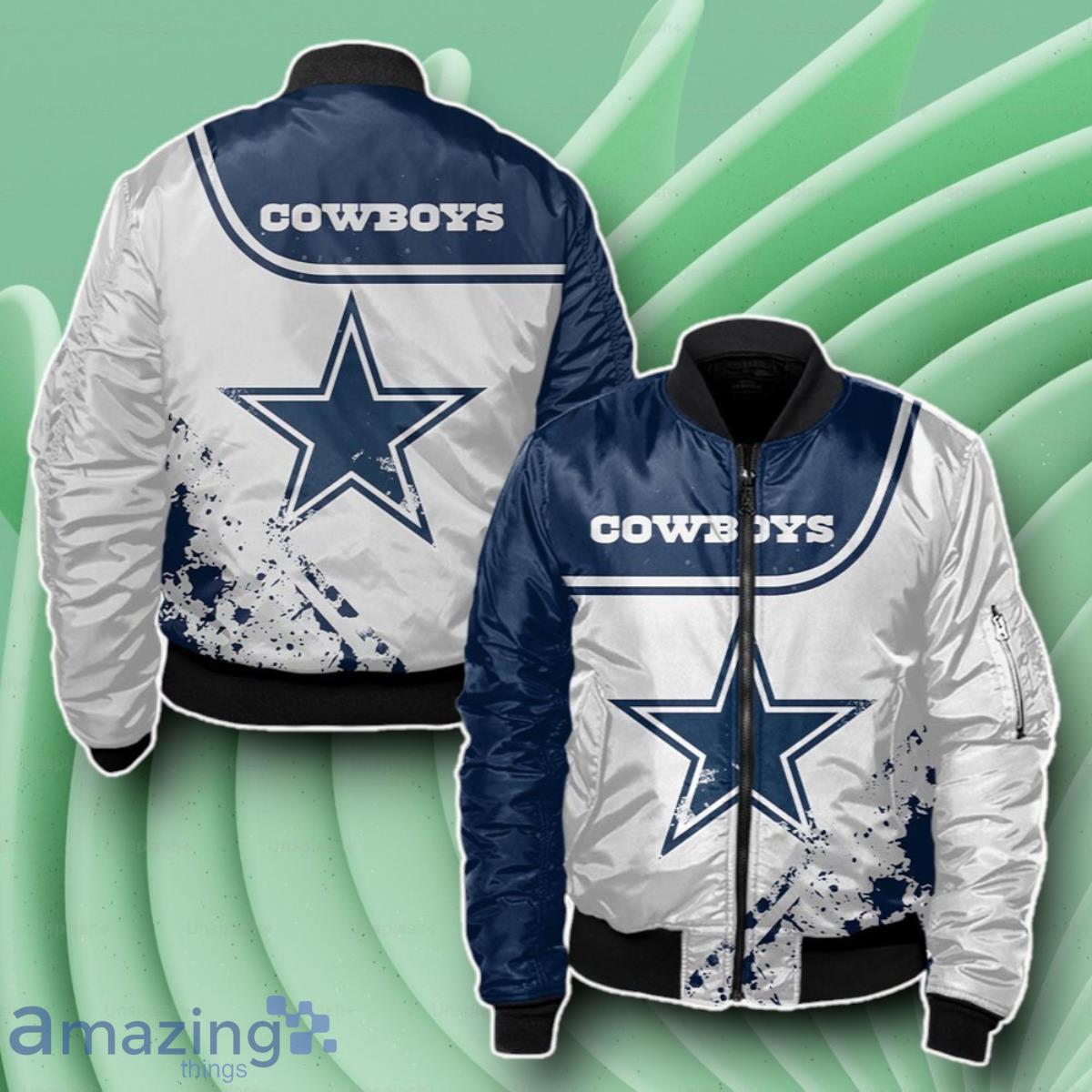 Dallas Cowboys Bomber 3D Beautiful Gift For Everyone image Dallas Cowboys Bomber 3D Beautiful Gift For Everyone Product Photo 1