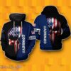 Dallas Cowboys NFL US Flag Skull Team 3D Hoodie Best Gift