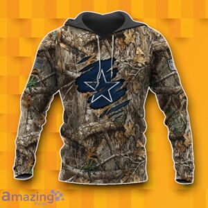 Dallas Cowboys Realtree Hunting Camo 3D Hoodie Best Gift Product Photo 1