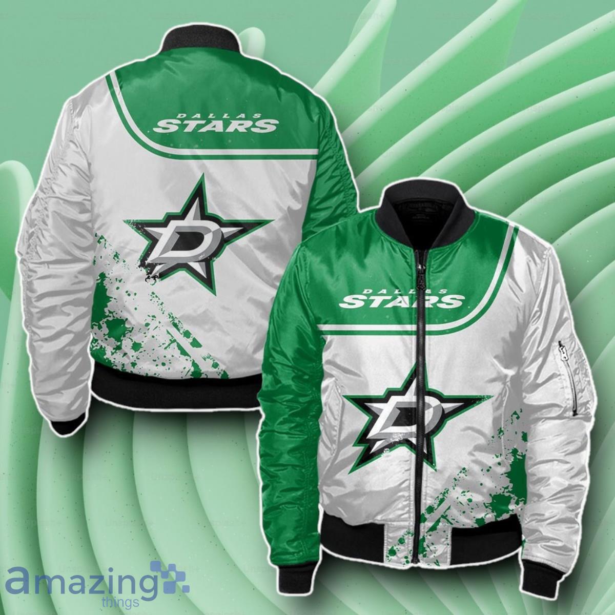Dallas Stars Bomber 3D Beautiful Gift For Everyone image Dallas Stars Bomber 3D Beautiful Gift For Everyone Product Photo 1