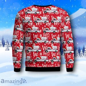 Danbury, Connecticut, Danbury Ambulance EMS Christmas AOP Sweater Product Photo 3
