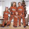 Decor Silver Logo Denver Bronco Pajamas Set Family Christmas For Adults