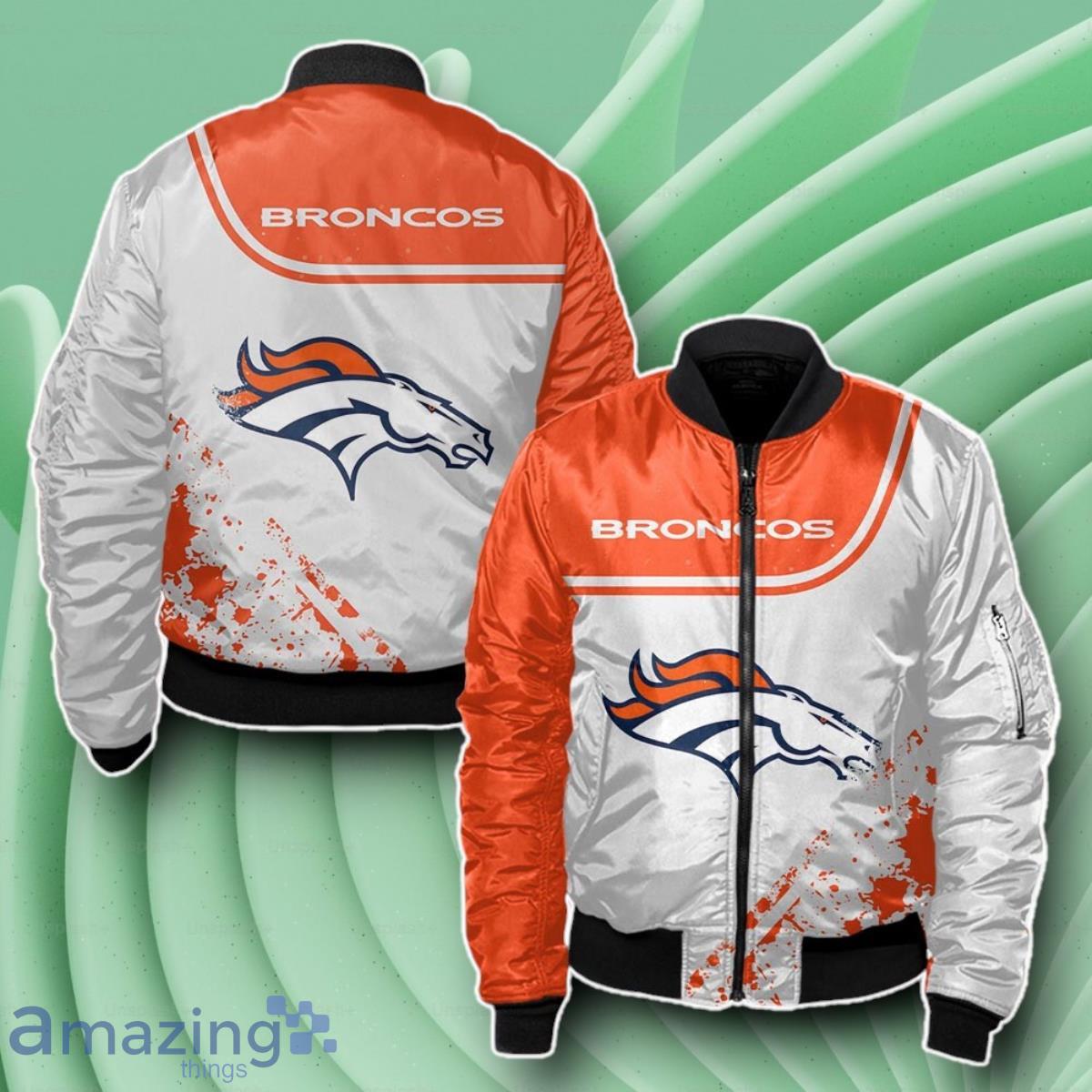 Denver Broncos Bomber 3D Beautiful Gift For Everyone image Denver Broncos Bomber 3D Beautiful Gift For Everyone Product Photo 1