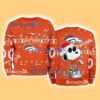 Denver Broncos NFL Snoopy and Woodstock Cute Personalized Number Christmas Ugly Sweater New Gift Limited Edition