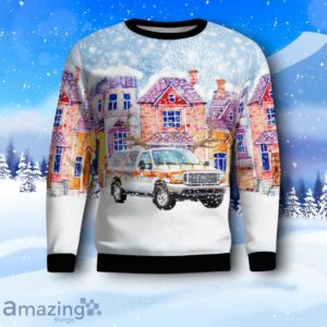 Denver, Colorado, Denver Health Paramedic EMS Command Vehicle Christmas AOP Sweater Product Photo 2