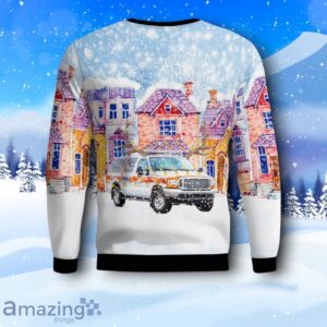 Denver, Colorado, Denver Health Paramedic EMS Command Vehicle Christmas AOP Sweater Product Photo 3