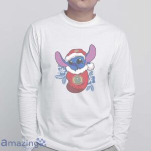 Denver Nuggets Christmas Stitch In The Sock Funny Christmas NBA T-Shirt - White Sweatshirt