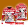 Detroit Red Wings Snoopy Happy Christmas Ugly Sweater Best Gift Personalized