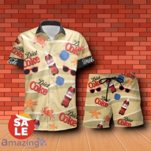 Diet Coke Summer Seafood Hawaiian Shirt & Shorts For Men Gift Ideas Product Photo 1