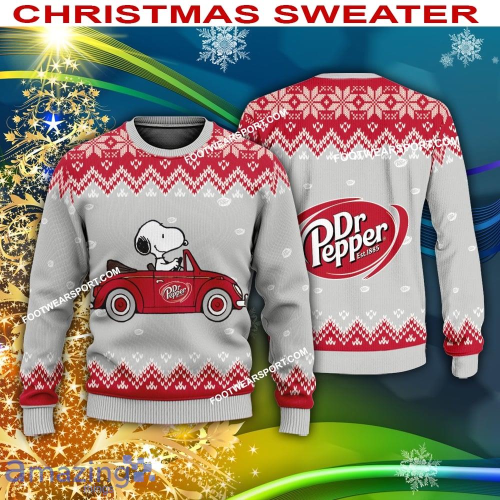 Dr Pepper Snoopy Driving A Car Christmas 3D Sweater Gift Holidays image Dr Pepper Snoopy Driving A Car Christmas 3D Sweater Gift Holidays - Dr Pepper Snoopy Driving A Car Christmas 3D Sweater Gift Holidays