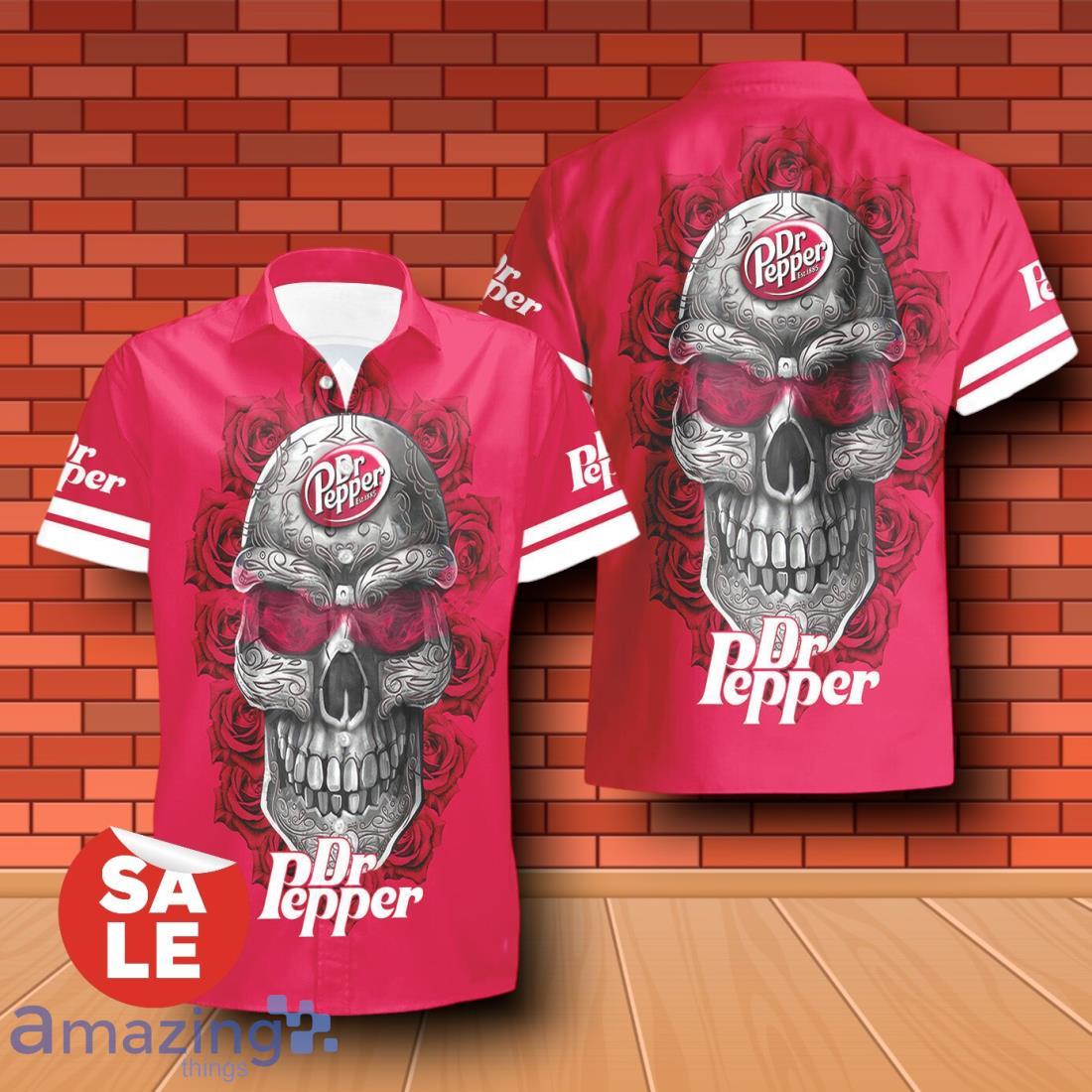 Dr Pepper Sukull Rose 3D Hawaiian Shirt & Shorts For Men Women image Dr Pepper Sukull Rose 3D Hawaiian Shirt & Shorts For Men Women Product Photo 2