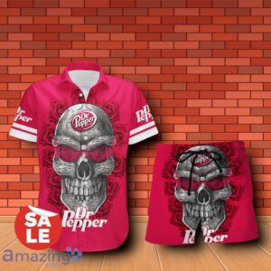 Dr Pepper Sukull Rose 3D Hawaiian Shirt & Shorts For Men Women Product Photo 1