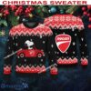 Ducati Motorcycle Snoopy Driving A Car Christmas Sweater AOP For Men Women