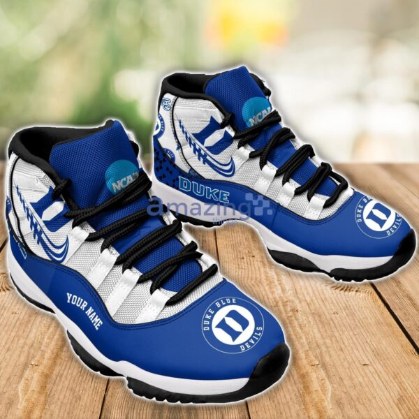 Duke Blue Devils Air Jordan 11 Sneakers Custom Name Sport Team Shoes For Men And Women Product Photo 3