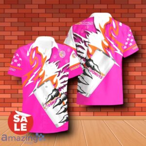 Dunkin Donuts Monster Claw Hawaiian Shirt & Shorts Special Gift Product Photo 2